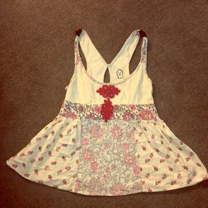 Free People beaded/ printed tank